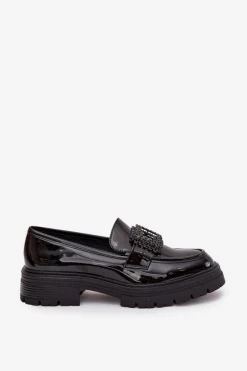 Loafersy Damskie|Półbuty Lakierowane><noscript><img width=