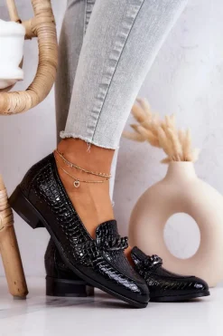 Mokasyny Damskie Lakierowane><noscript><img width=