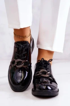 Półbuty Lakierowane><noscript><img width=