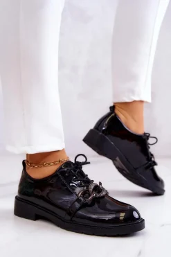 Półbuty Lakierowane><noscript><img width=