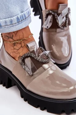 Półbuty Lakierowane><noscript><img width=