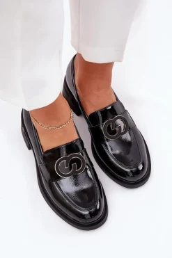 Loafersy Damskie|Mokasyny Damskie Lakierowane><noscript><img width=