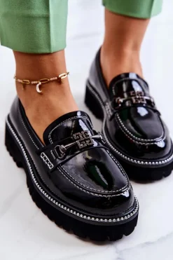 Półbuty Lakierowane><noscript><img width=