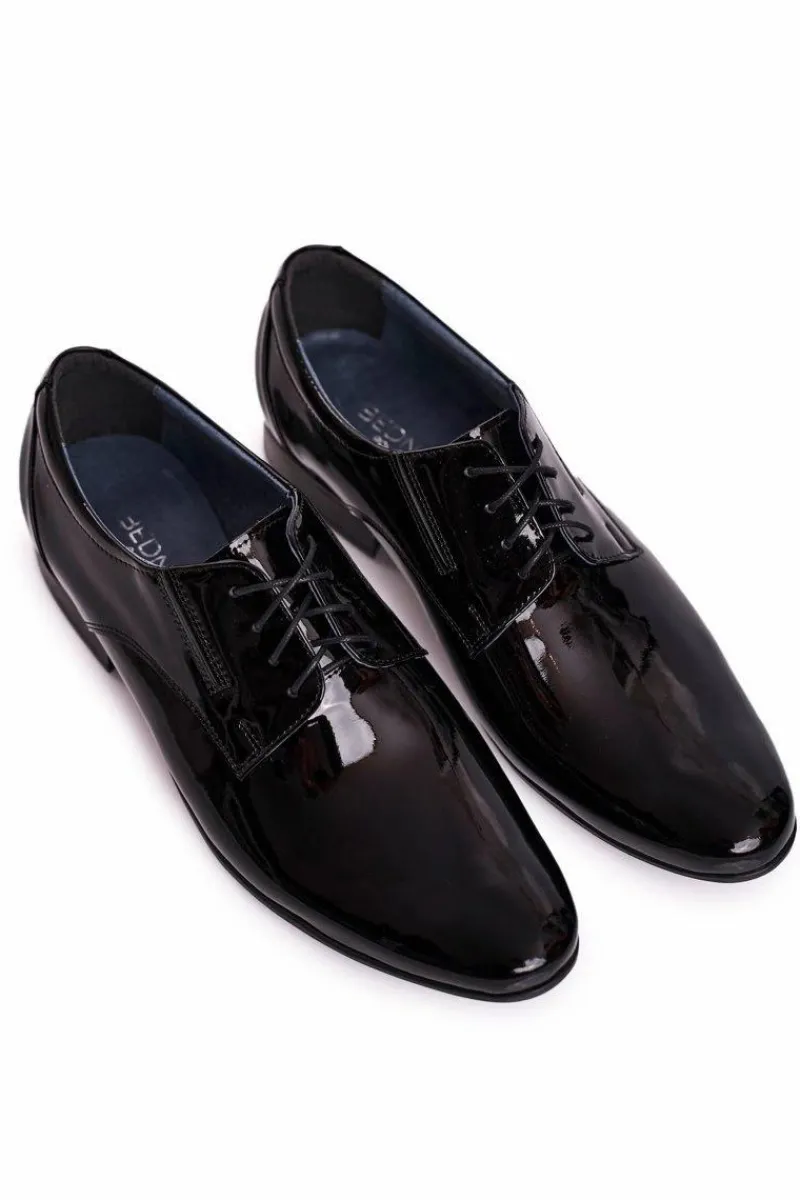Online Lakierowane Skórzane Półbuty Bednarek 694 Czarne Damskie Bednarek Polish Shoes|Półbuty Eleganckie