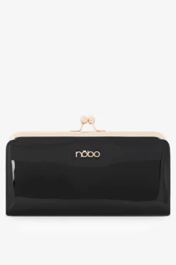 New Lakierowany Duży Portfel Damski NPUR-LR0061-C020 Czarny Portfele