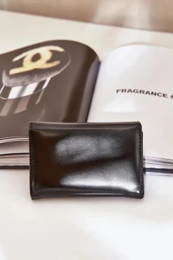 Portfele>Boto Lakierowany Portfel Damski Rahner Czarny