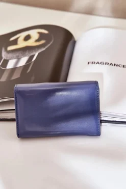 Online Boto Lakierowany Portfel Damski Granatowy Rahner Niebieski