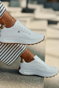 Sale Big Star Shoes Lekkie Buty Sportowe Damskie Big Star RR274629 HI-POLY SYSTEM Białe