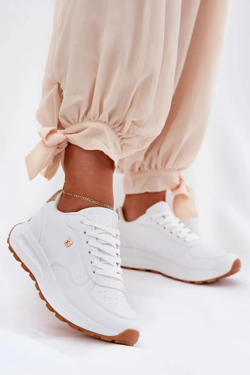 Sale Big Star Shoes Lekkie Buty Sportowe Damskie Big Star RR274629 HI-POLY SYSTEM Białe