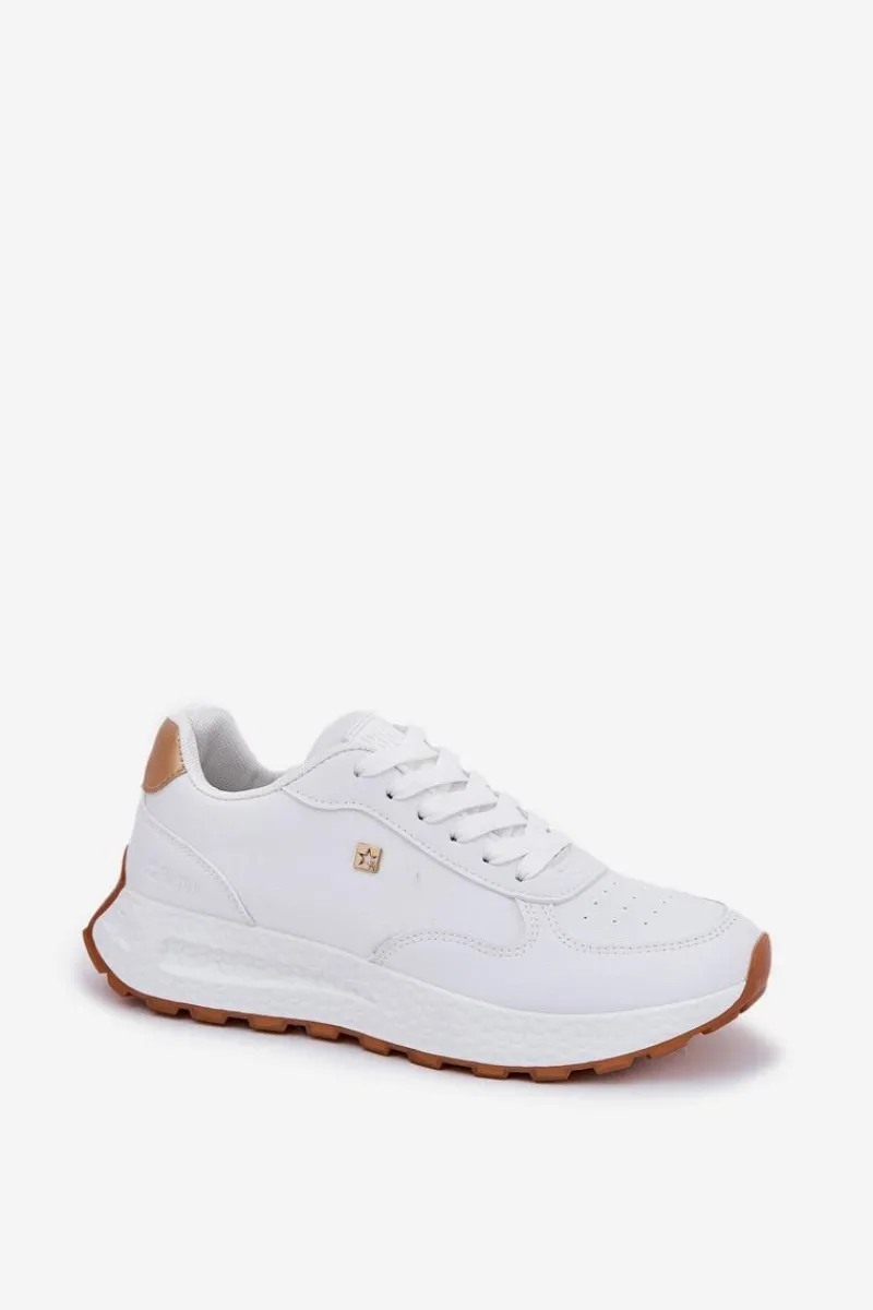 Sale Big Star Shoes Lekkie Buty Sportowe Damskie Big Star RR274629 HI-POLY SYSTEM Białe