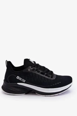 Buty Sportowe Big Star|Sneakersy Damskie>Big Star Shoes Lekkie Buty Sportowe Memory Foam System Big Star LL274327 Czarne