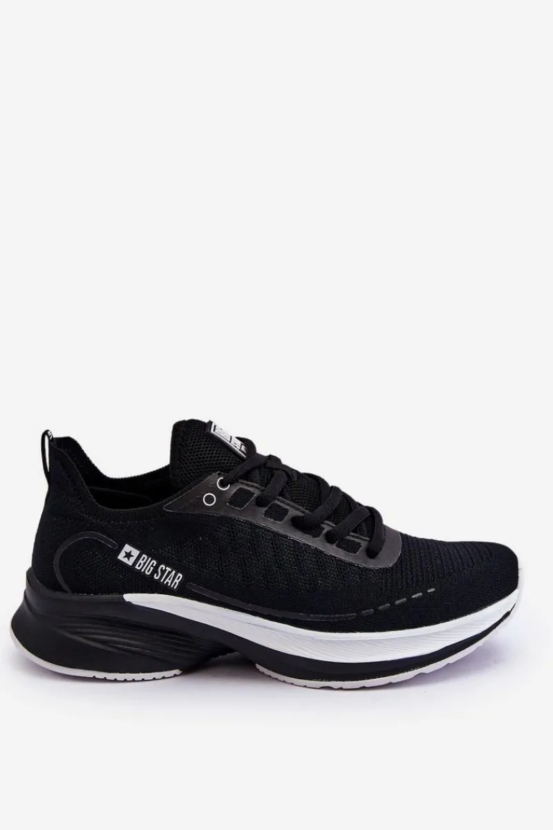Buty Sportowe Big Star|Sneakersy Damskie>Big Star Shoes Lekkie Buty Sportowe Memory Foam System Big Star LL274327 Czarne