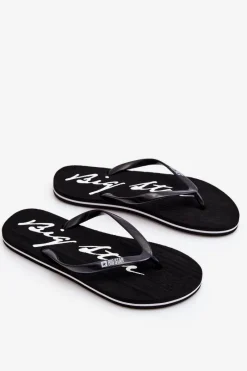 Lekkie Damskie Klapki Japonki Big Star LL274761 Czarne Damskie Klapki Sportowe|Klapki Damskie Big Star