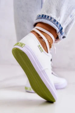 New Big Star Shoes Lekkie Damskie Tenisówki Big Star JJ274260 Białe