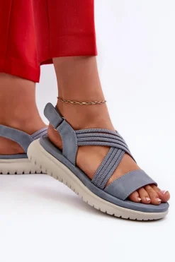 Best Lekkie Damskie Wygodne Sandały Na Rzep e Ceclea Damskie Sandały Płaskie