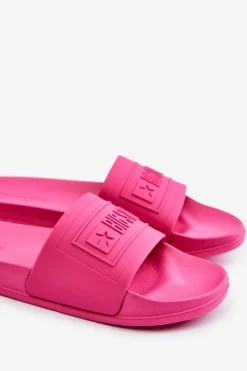 Hot Lekkie Klapki Damskie Big Star OO274037 Fuksja Damskie Klapki Damskie Big Star|Klapki Damskie Klasyczne