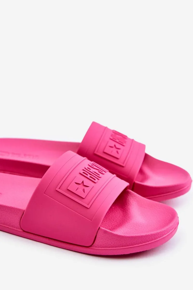 Hot Lekkie Klapki Damskie Big Star OO274037 Fuksja Damskie Klapki Damskie Big Star|Klapki Damskie Klasyczne