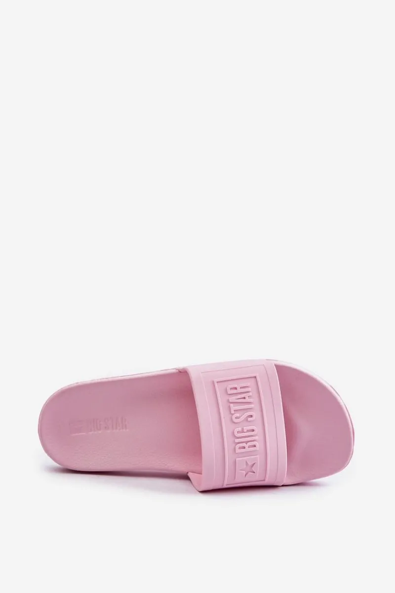 Online Lekkie Klapki Damskie Big Star OO274036 Różowe Damskie Klapki Damskie Big Star|Klapki Damskie Klasyczne