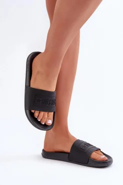 Best Big Star Shoes Lekkie Klapki Damskie Big Star OO274044 Czarne Czarny