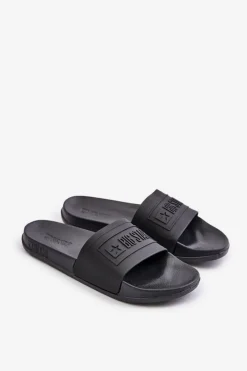 Best Big Star Shoes Lekkie Klapki Damskie Big Star OO274044 Czarne Czarny