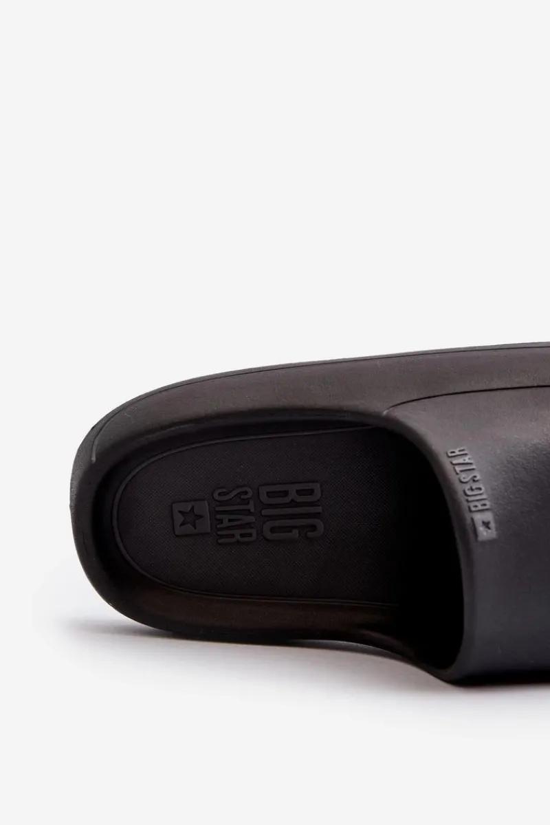 Online Big Star Shoes Lekkie Klapki Damskie Big Star NN274A042 Czarne Czarny