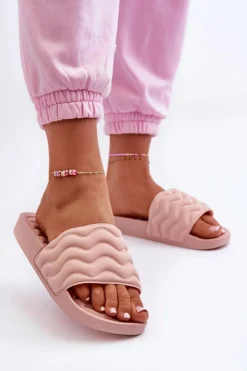 New Evento Lekkie Klapki Damskie Na Basen Jasnoróżowe Beliordia Różowy