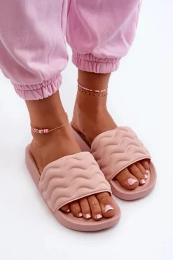 New Evento Lekkie Klapki Damskie Na Basen Jasnoróżowe Beliordia Różowy