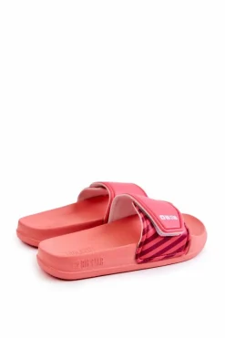 Best Big Star Shoes Lekkie Klapki Dziecięce Big Star JJ374359 Różowe