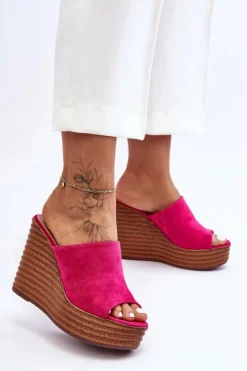 Klapki Na Koturnie|Klapki Na Platformie></noscript>Boto Lekkie Klapki Na Masywnej Platformie Fuksja Good Vibe