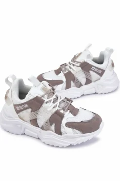 New Big Star Shoes Lekkie Męskie Sportowe Buty Big Star KK174055 Białe