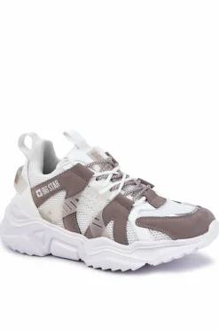 New Big Star Shoes Lekkie Męskie Sportowe Buty Big Star KK174055 Białe