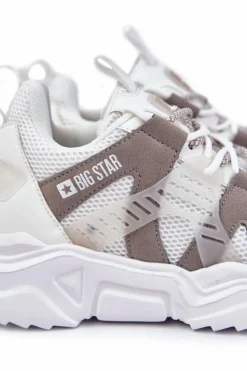 New Big Star Shoes Lekkie Męskie Sportowe Buty Big Star KK174055 Białe
