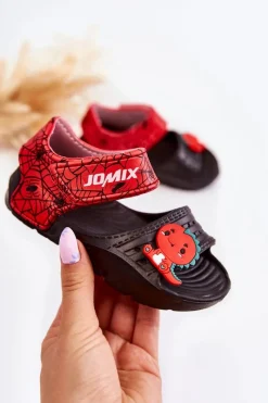 Online Boto Lekkie Piankowe Dziecięce Sandałki Na Rzep Czarne Asti