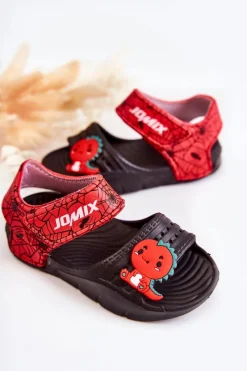 Online Boto Lekkie Piankowe Dziecięce Sandałki Na Rzep Czarne Asti