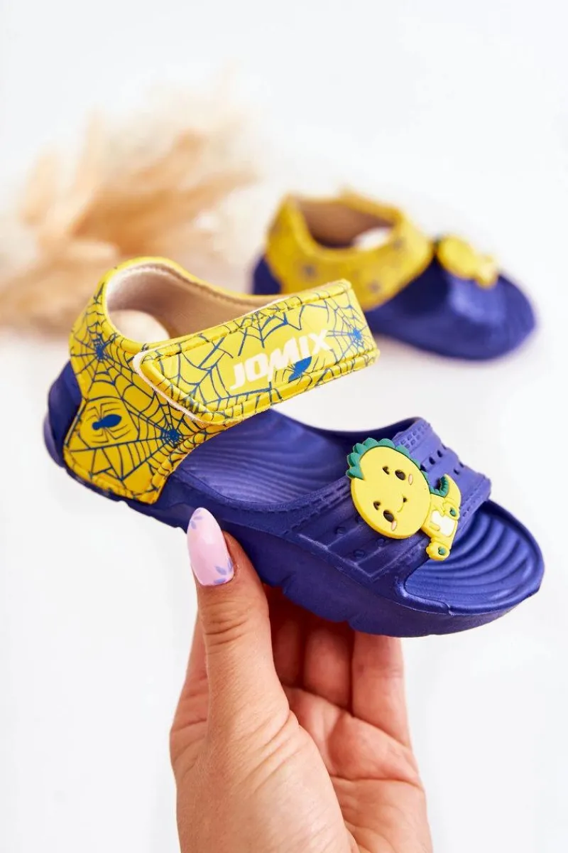 Best Lekkie Piankowe Dziecięce Sandałki Na Rzep Granatowe Asti Dzieci Chłopięce