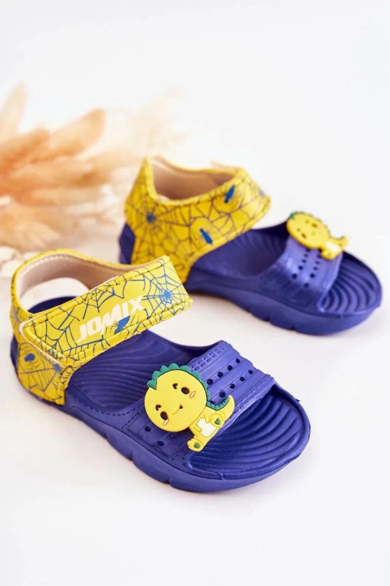 Best Lekkie Piankowe Dziecięce Sandałki Na Rzep Granatowe Asti Dzieci Chłopięce