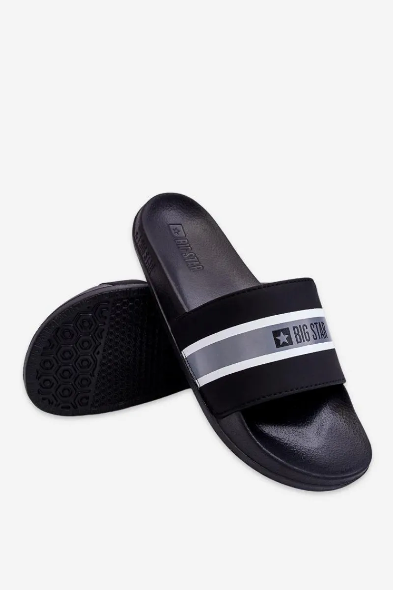 Outlet Lekkie Piankowe Klapki Big Star JJ274648 Czarne Damskie Klapki Damskie Big Star|Klapki Damskie Klasyczne