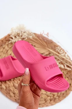 Discount Lekkie Piankowe Klapki Dziecięce Big Star NN374560 Fuksja Dzieci Chłopięce|Dziewczęce