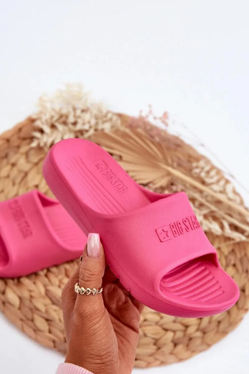 Discount Lekkie Piankowe Klapki Dziecięce Big Star NN374560 Fuksja Dzieci Chłopięce|Dziewczęce