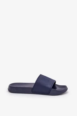 Klapki Męskie Big Star|Klapki Męskie Klasyczne>Big Star Shoes Lekkie Piankowe Klapki Męskie Big Star MM174323 Granatowe Niebieski