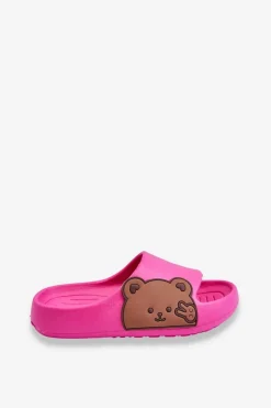 Chłopięce|Dziewczęce>Boto Lekkie Piankowe Klapki Z Misiem Fuksja Todi