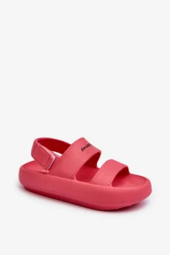 Clearance Boto Lekkie Piankowe Sandały Na Rzep ProWater PRO-24-05-02K Różowe Różowy
