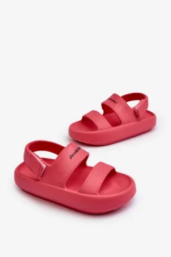Clearance Boto Lekkie Piankowe Sandały Na Rzep ProWater PRO-24-05-02K Różowe Różowy