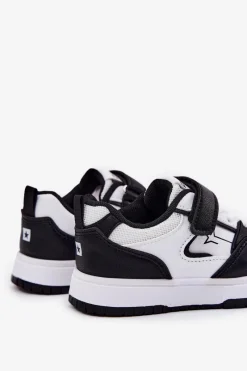 Back To School></noscript>Big Star Shoes Lekkie Sneakersy Dziecięce Big Star RR374052 Biało-Czarne