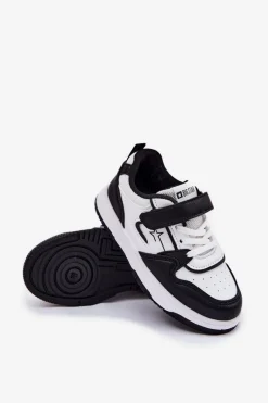 Back To School></noscript>Big Star Shoes Lekkie Sneakersy Dziecięce Big Star RR374052 Biało-Czarne