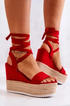 Sandały Na Koturnie><noscript><img width=