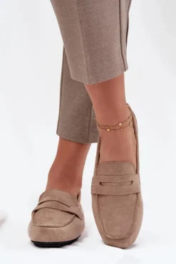 Loafersy Damskie|Mokasyny Damskie Zamszowe><noscript><img width=