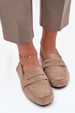 Loafersy Damskie|Mokasyny Damskie Zamszowe><noscript><img width=