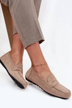 Loafersy Damskie|Mokasyny Damskie Zamszowe><noscript><img width=