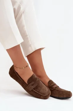 Loafersy Damskie|Mokasyny Damskie Zamszowe><noscript><img width=